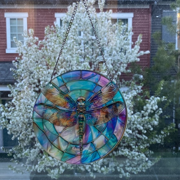 🌼2 for $25🌼 Dragonfly, pastel colors, 6 inches, acrylic, suncatcher - Picture 4 of 5